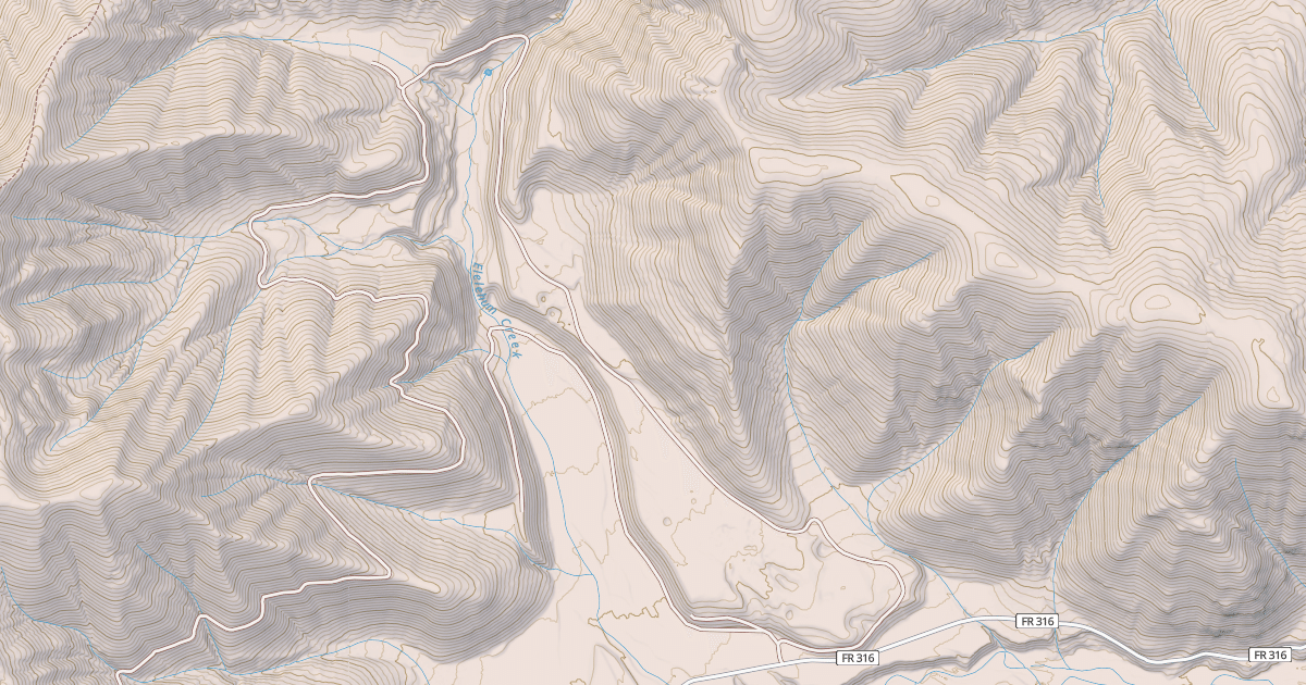 Map preview of ELELEHUM CREEK