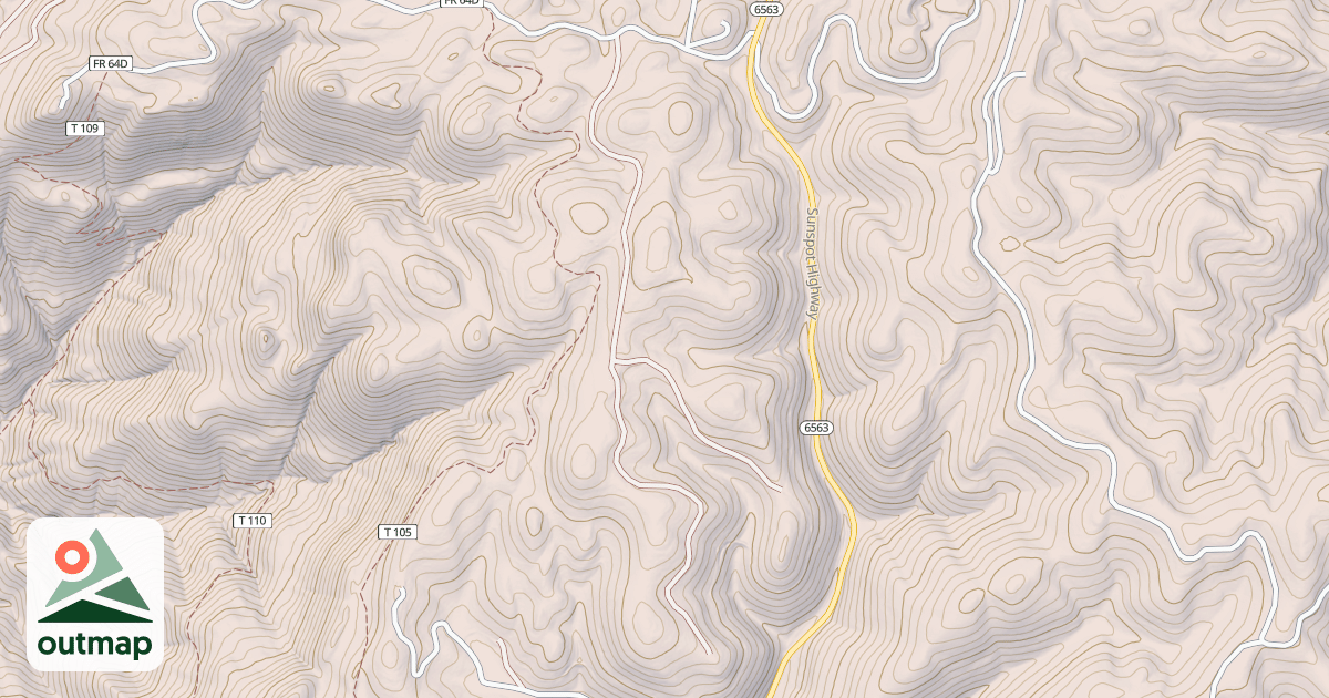 Map of ALAMO CANYON