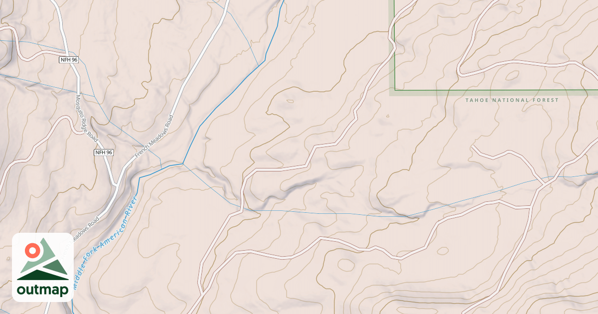 Map of COYOTE SPRING SPUR