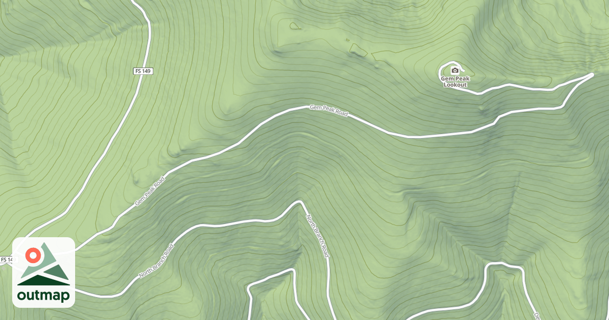Map of GEM PEAK