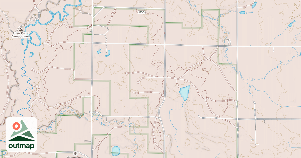 Map of Horseshoe Motorcycle Trail