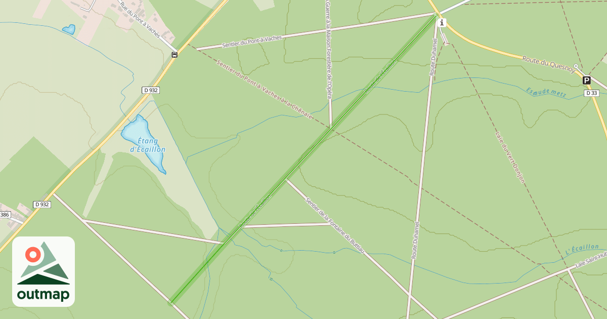 Map of Route de l'Écaillon