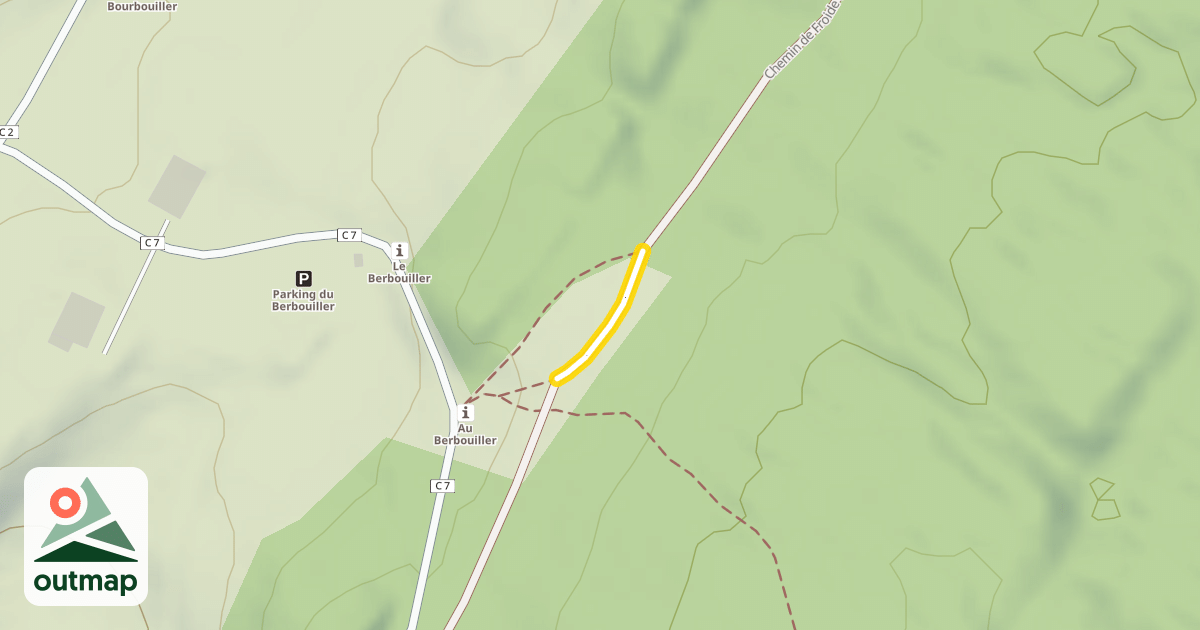 Map of Chemin de Froide Combe