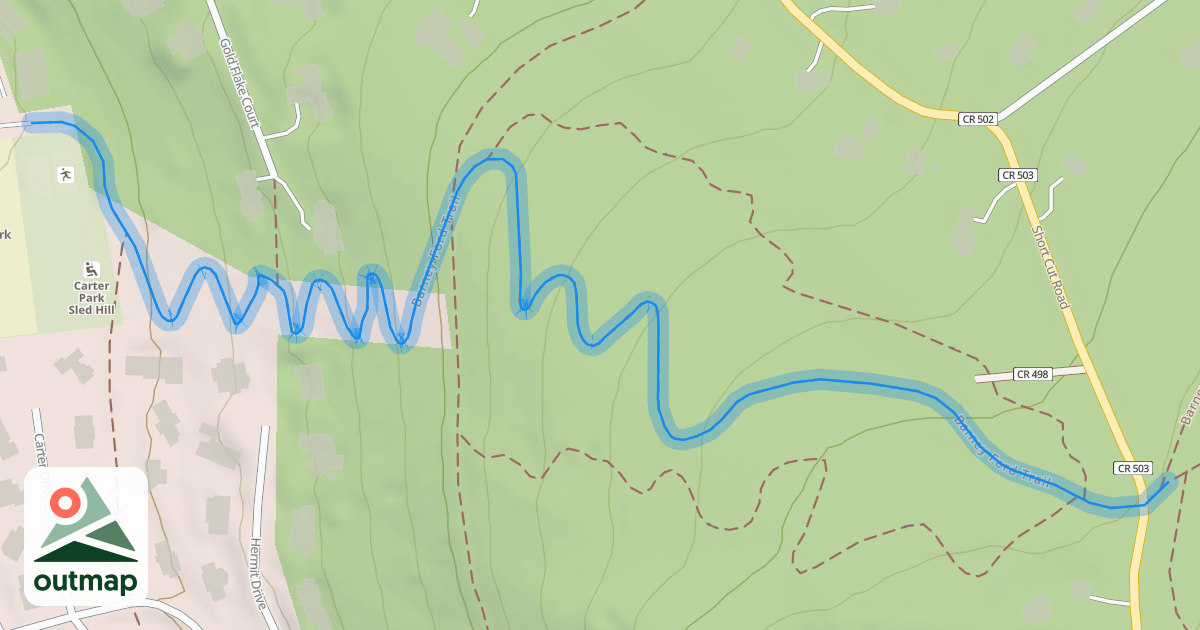Map of Barney Ford Trail