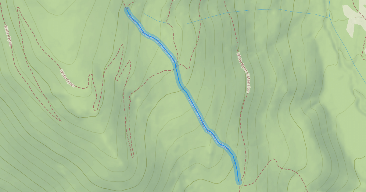 Map preview of Lower Tenderfoot Mountain Road
