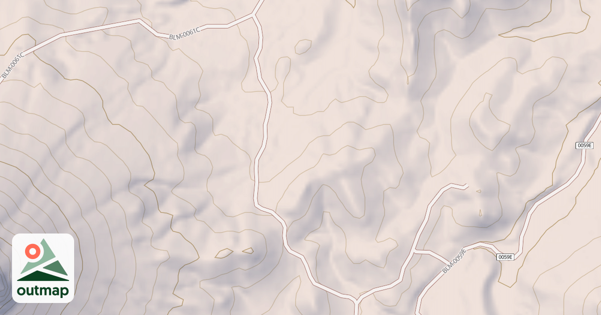Map of BLM National GTLF Public Motorized Roads 04729672-6523-4e04-9231-9de0394bfa2b