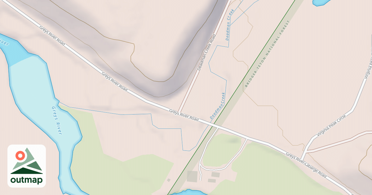 Map of DEADMAN CREEK
