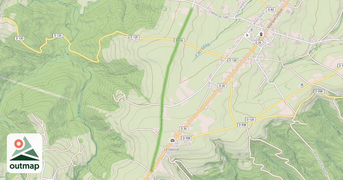 Map of Chemin de Poutge Darré