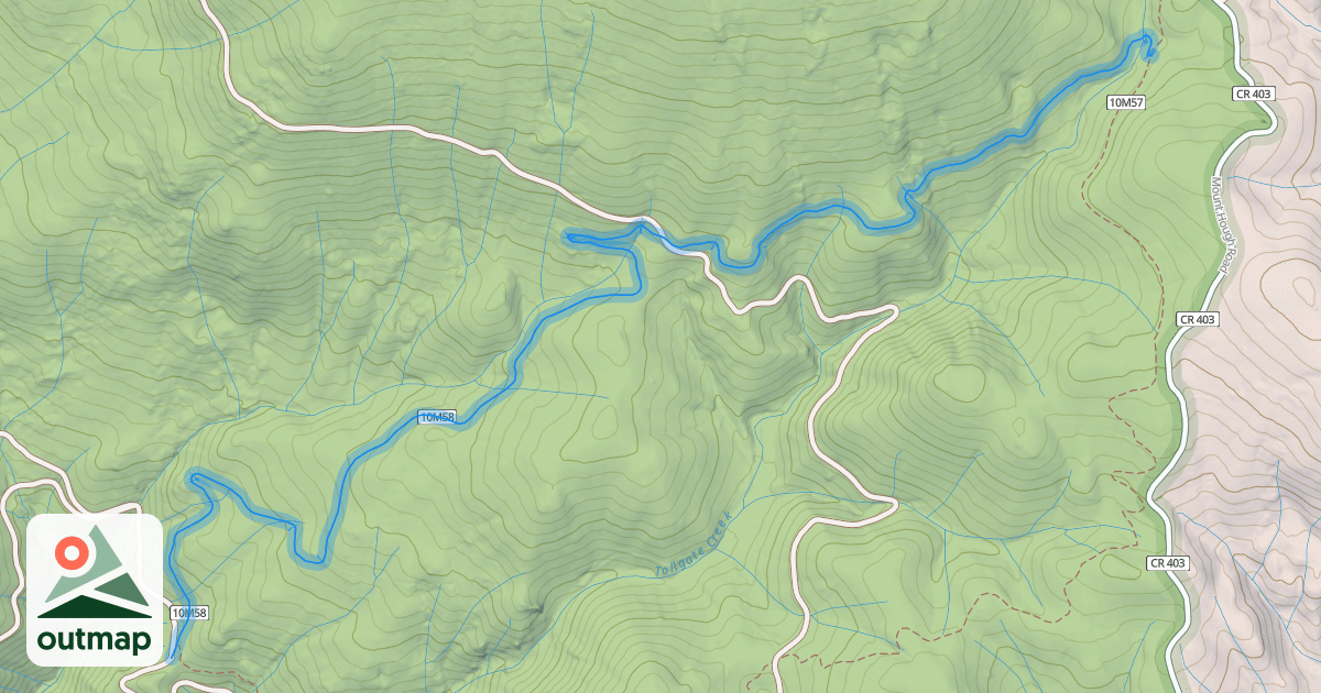 Map of Tollgate Trail