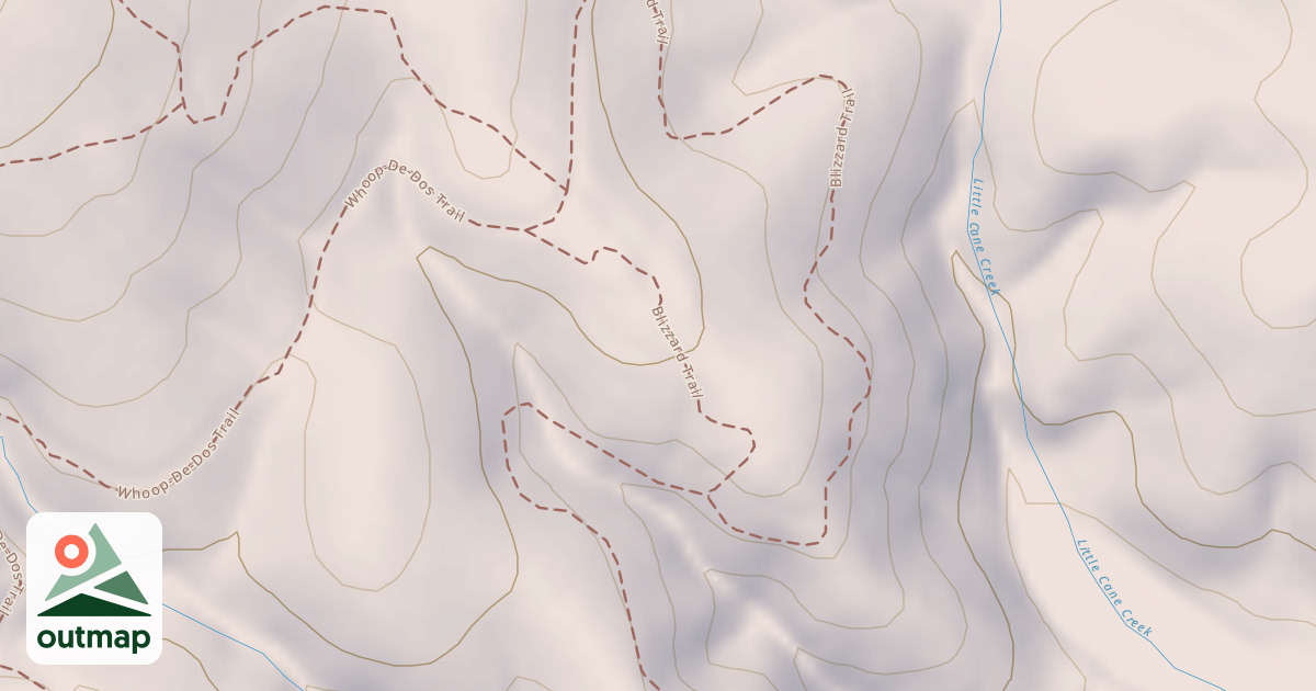 Map of Blizzard Trail