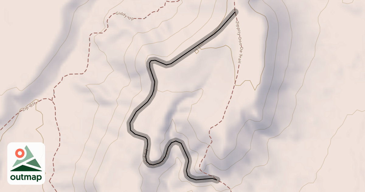 Map of Zippity Doo Da Trail