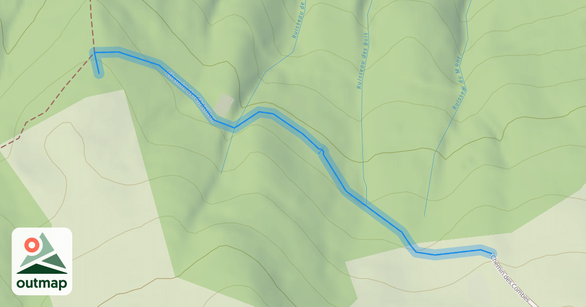 Map of Chemin de Châtillon
