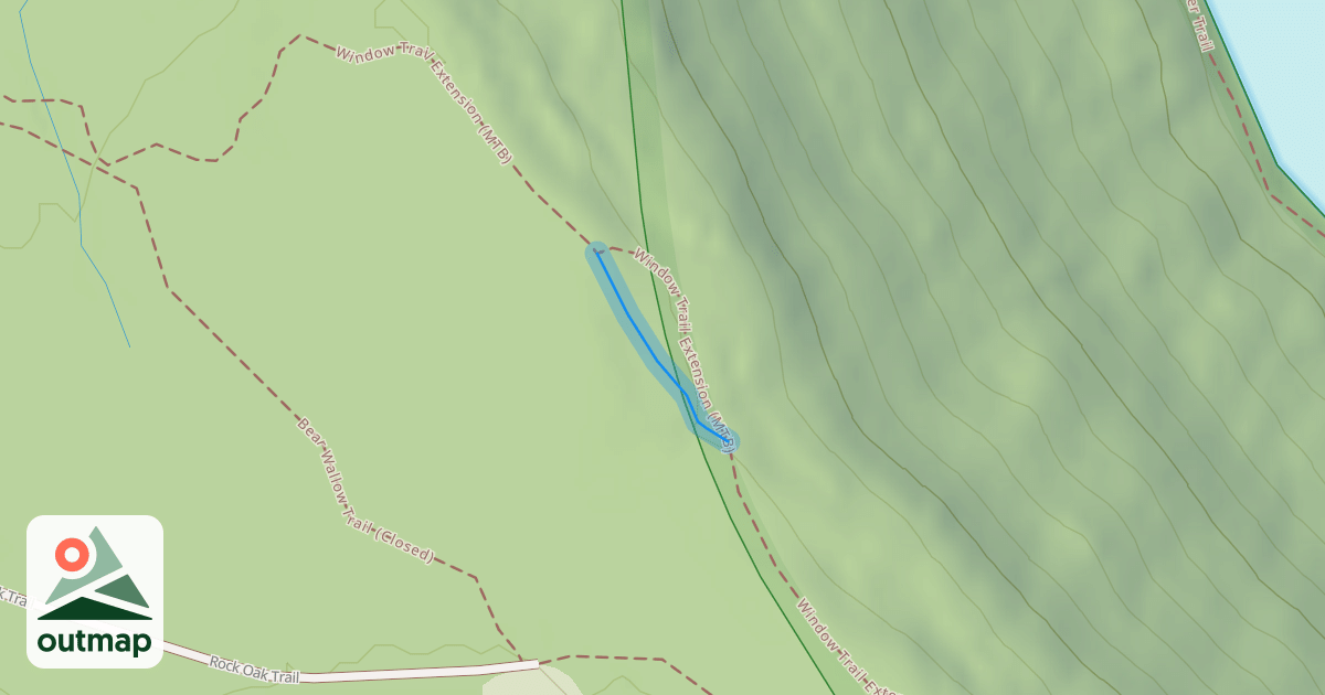 Map of Window Trail Extension (MTB)