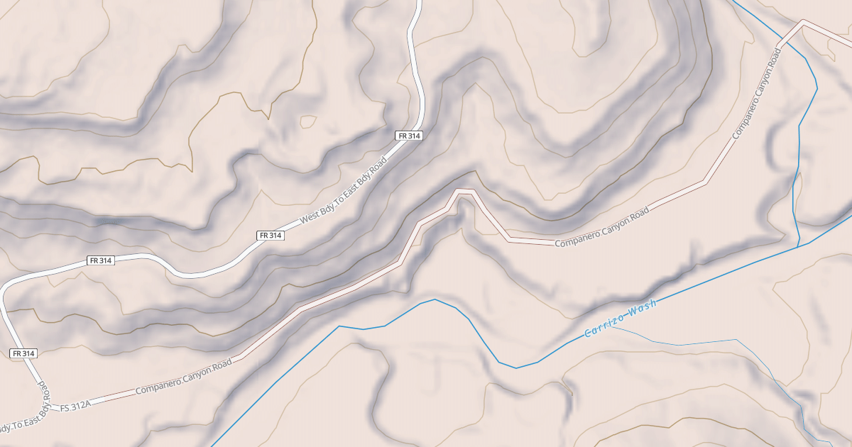 Map preview of COMPANERO CANYON