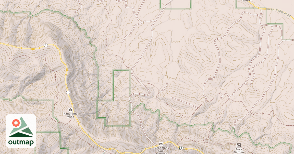 Map of DEADMAN NORTH