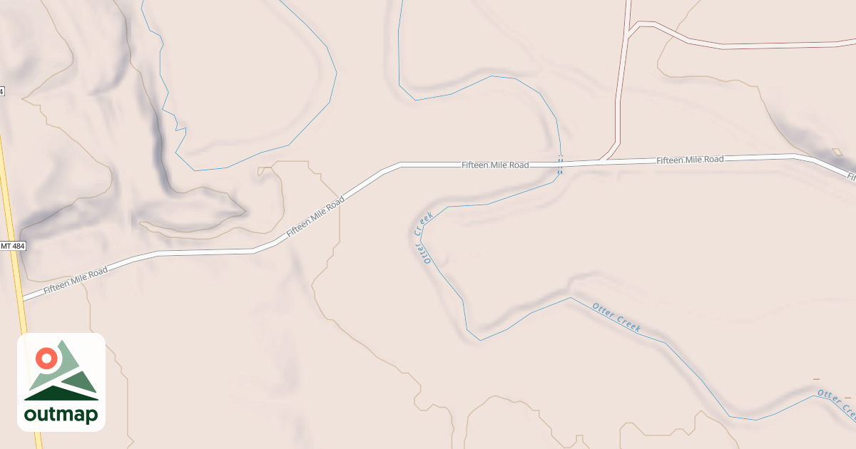 Map of FIFTEEN MILE