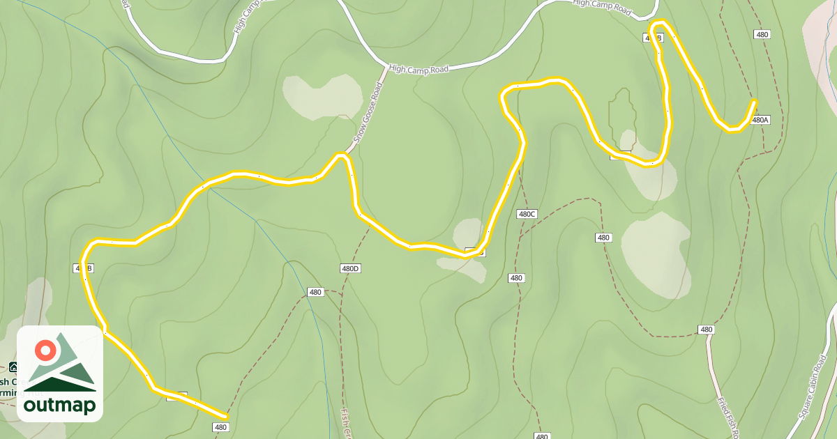 Map of Cabin Trail