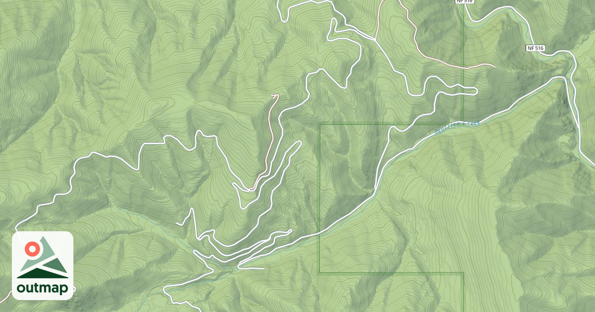 Map of BEATRICE CREEK