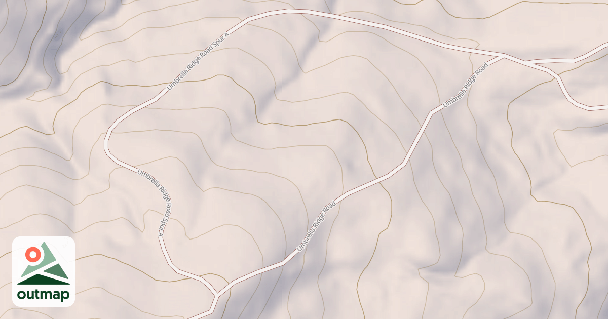 Map of UMBRELLA RIDGE SPUR A
