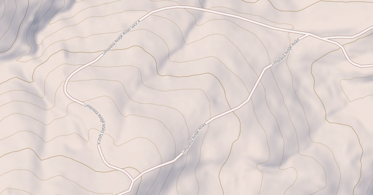 Map preview of UMBRELLA RIDGE SPUR A