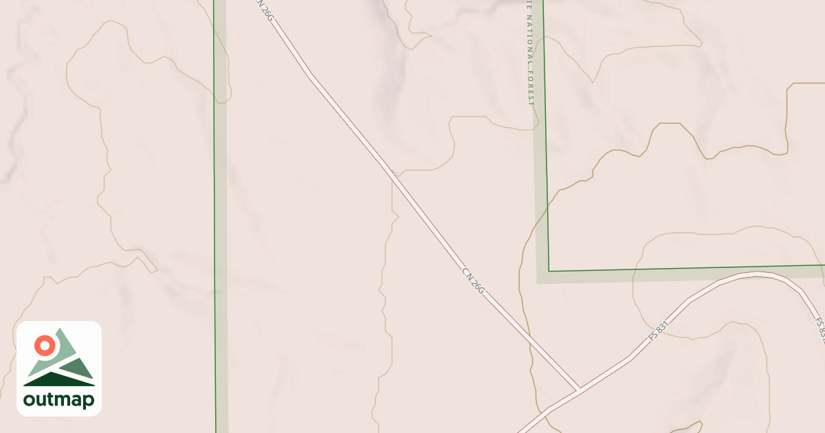 Map of USFS Motor Vehicle Use Map Roads {A0F26C71-9B0C-48E9-ADC4-A9BC0EA89981}