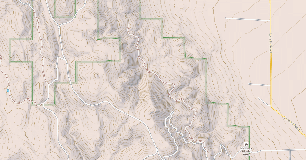 Map preview of USFS National Forest System Roads {75FBFAFA-DF30-4738-93E7-2B83938F3604}