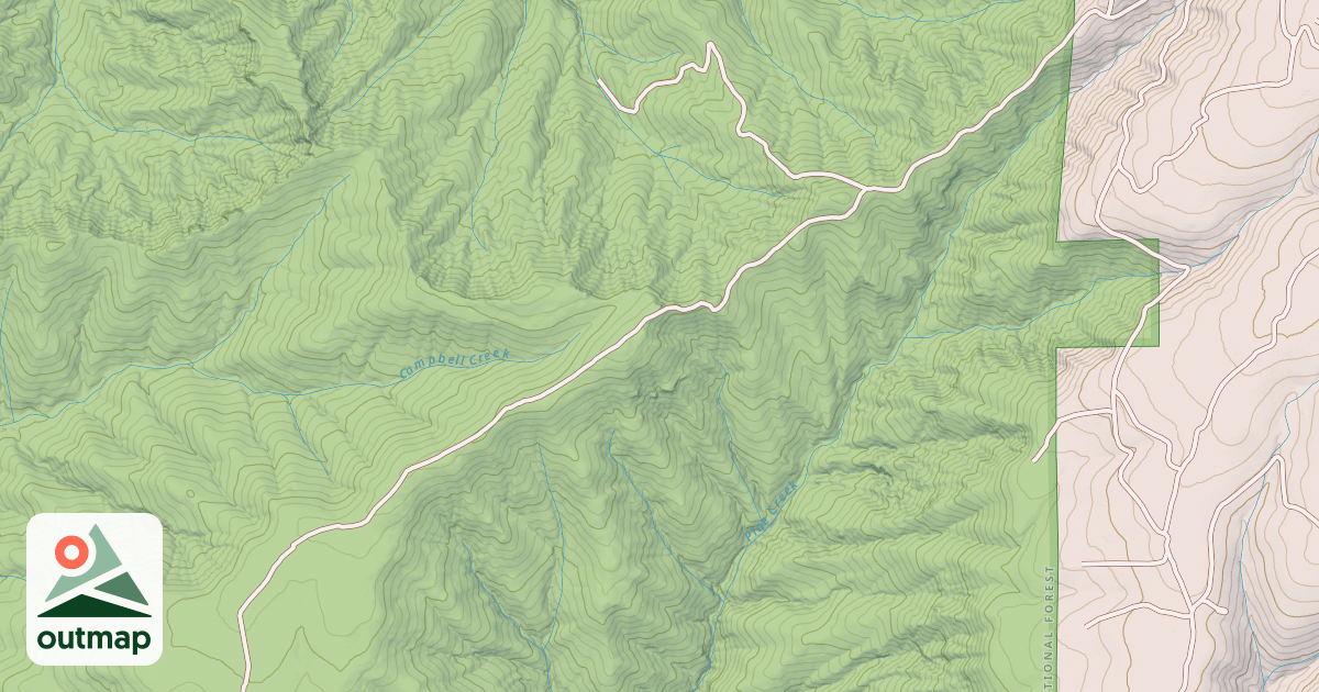 Map of CAMPBELL RIDGE