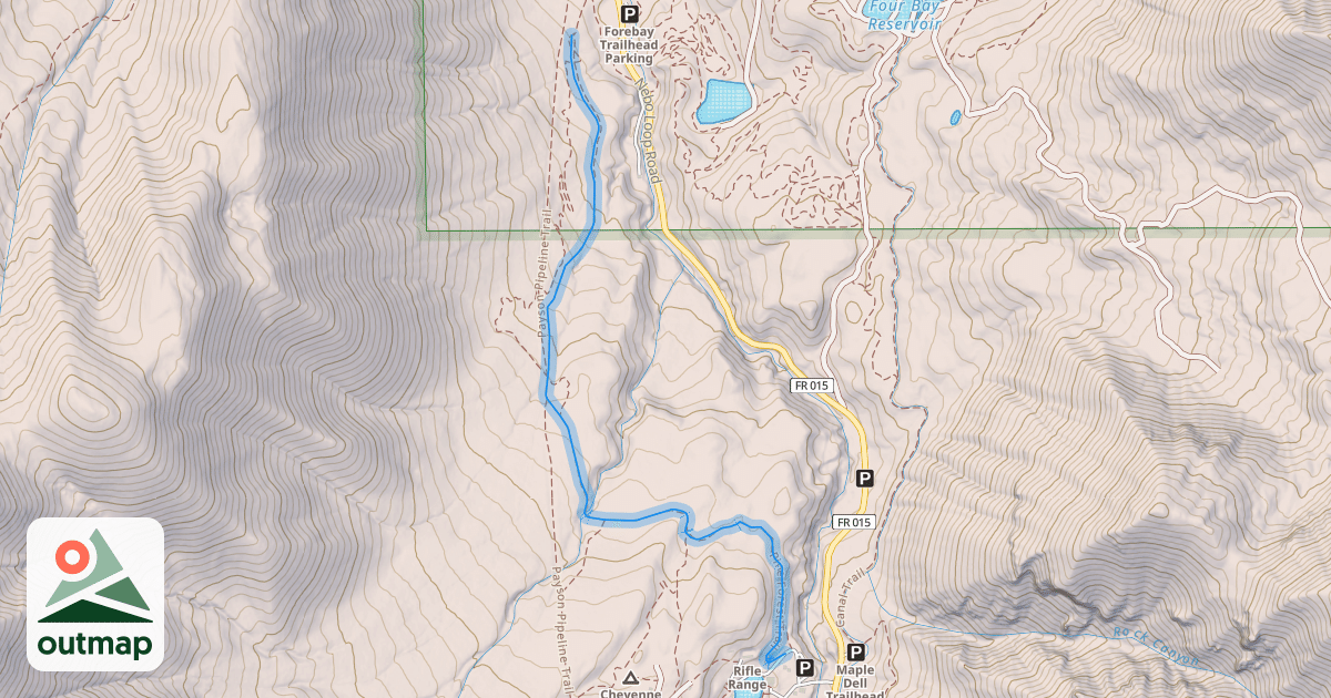 Map of Pine Forest Trail