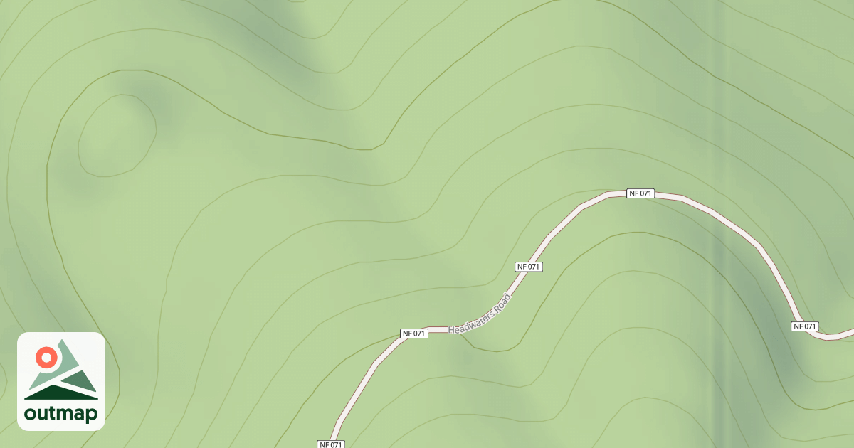 Map of HEAD WATERS-F SPUR