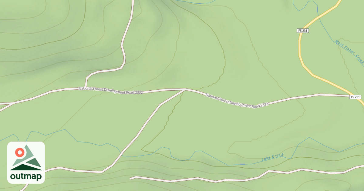 Map of BRAMLET CREEK