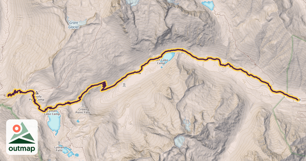 Map of Cloudy Pass Trail