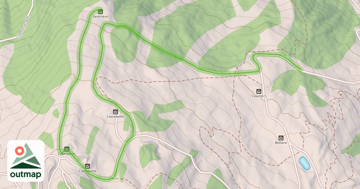 Map of Sestrière