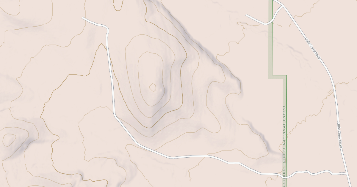 Map preview of SAW CREEK