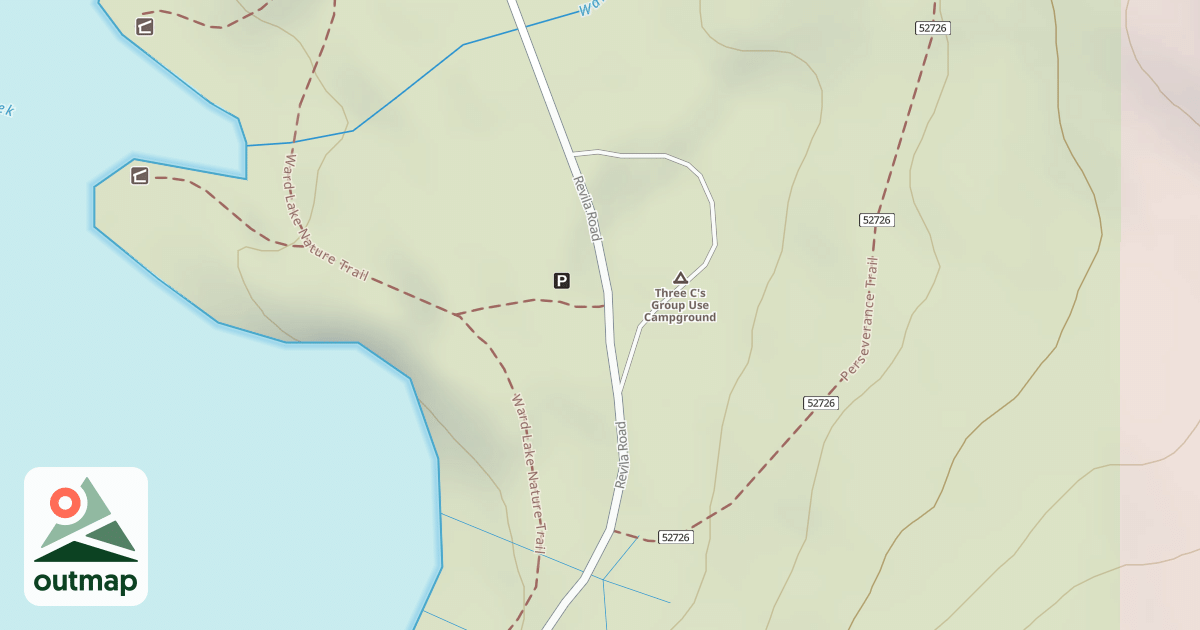 Map of OLD PERSEVERENCE TRAIL PARKING