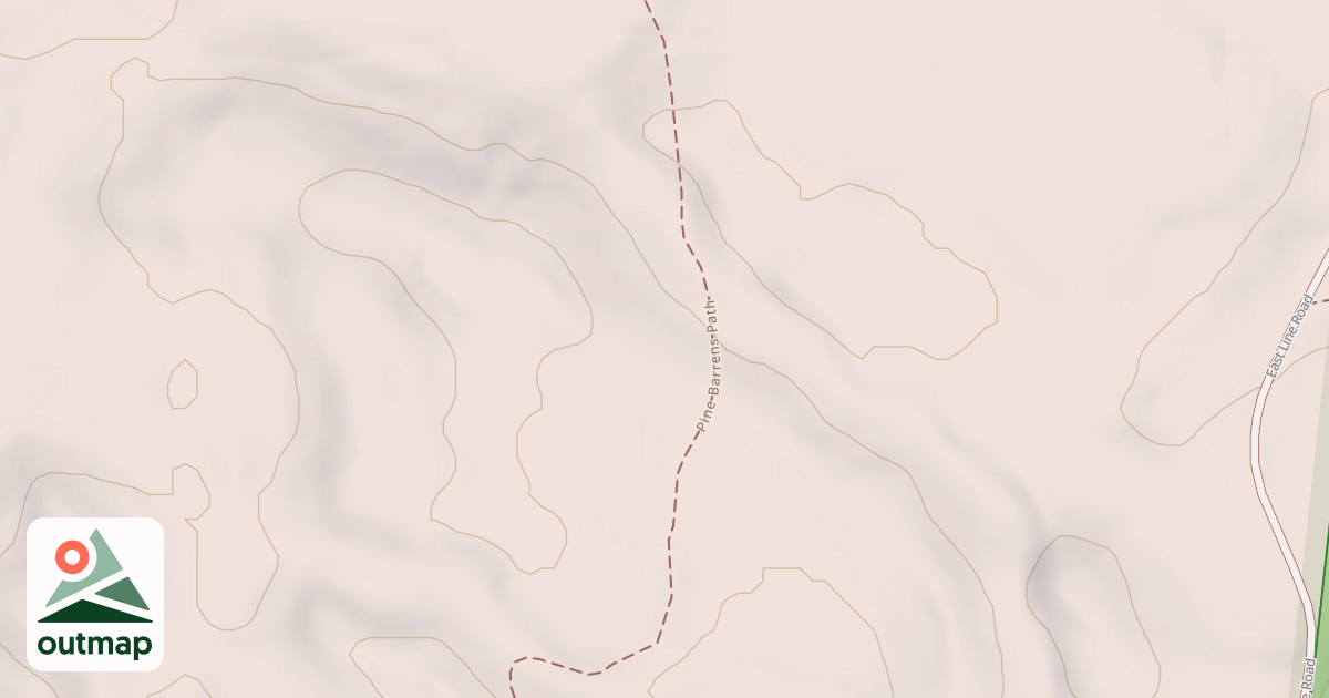 Map of Pine Barren Path