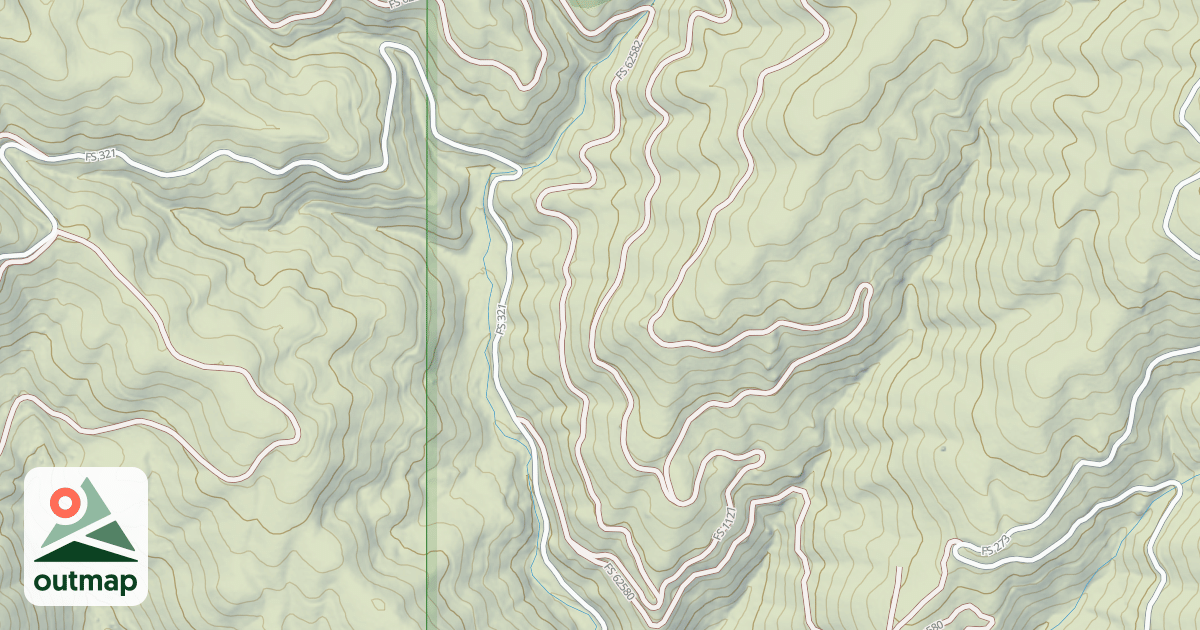 Map of (FDR) NORTH FORK RYE CREEK
