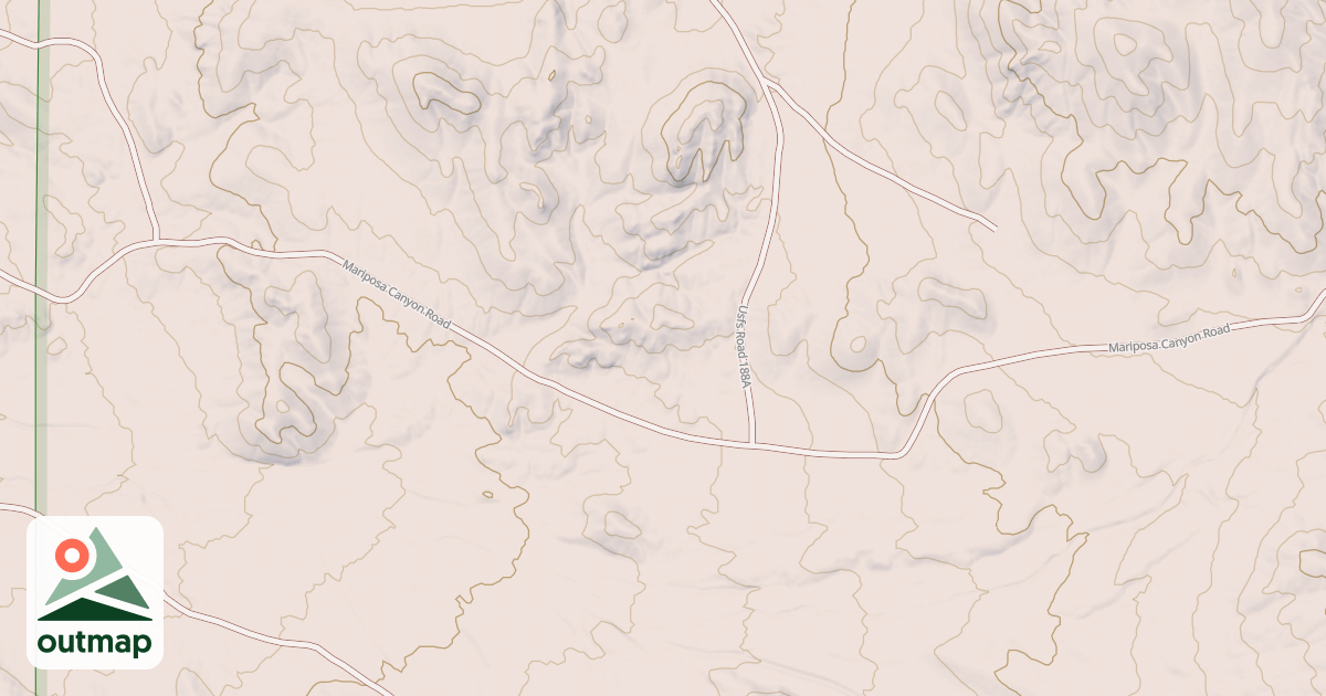 Map of BENCH MARK ROAD