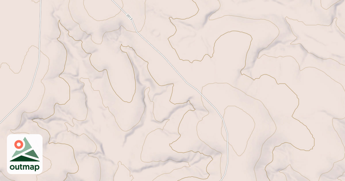 Map of BURNS MOUNTAIN SPUR A