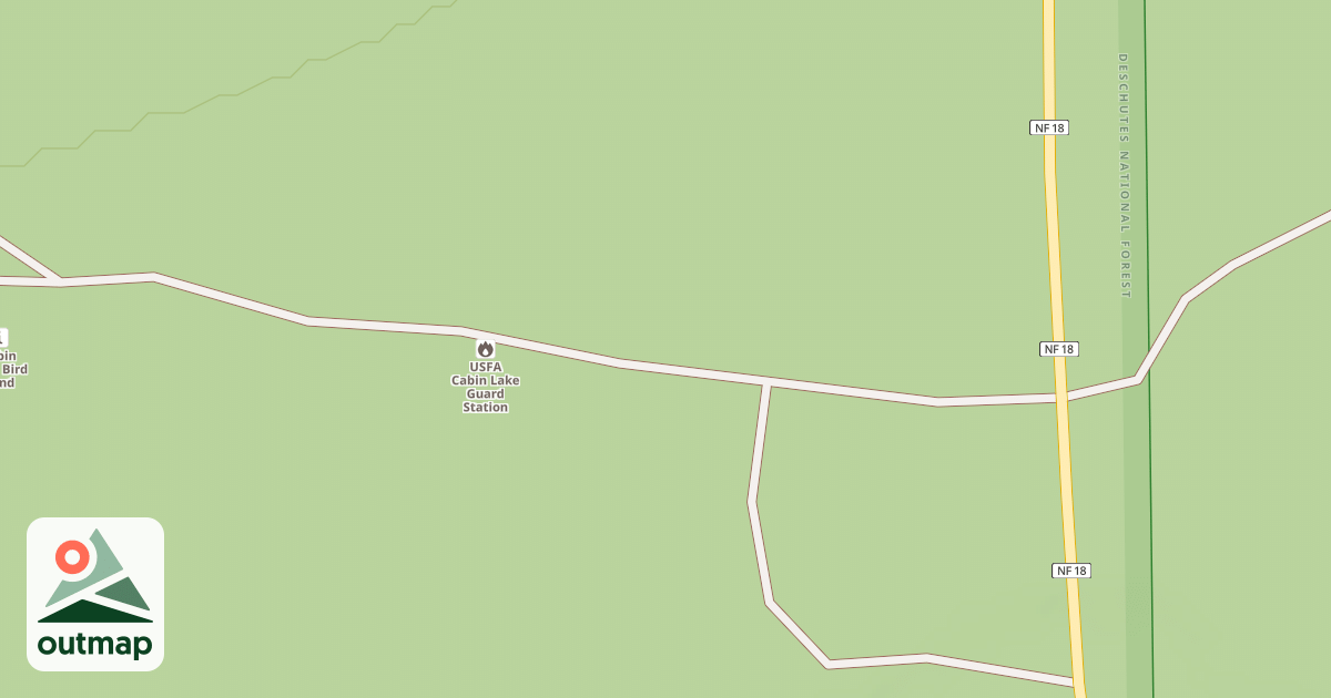 Map of CABIN LAKE GS