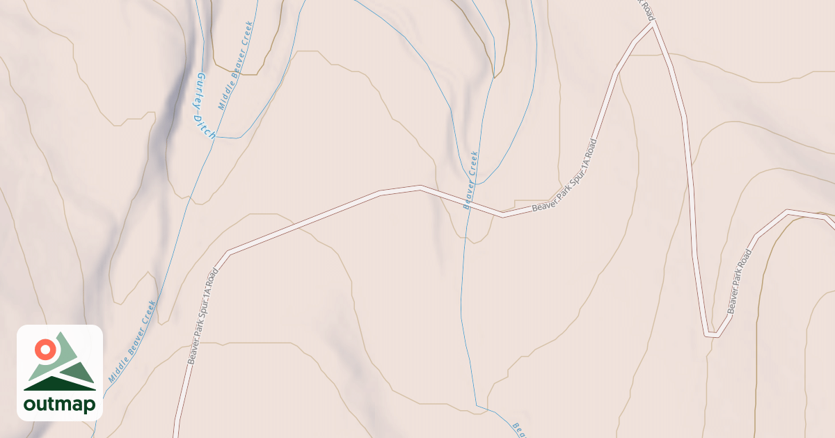 Map of BEAVER PARK SPUR 1A