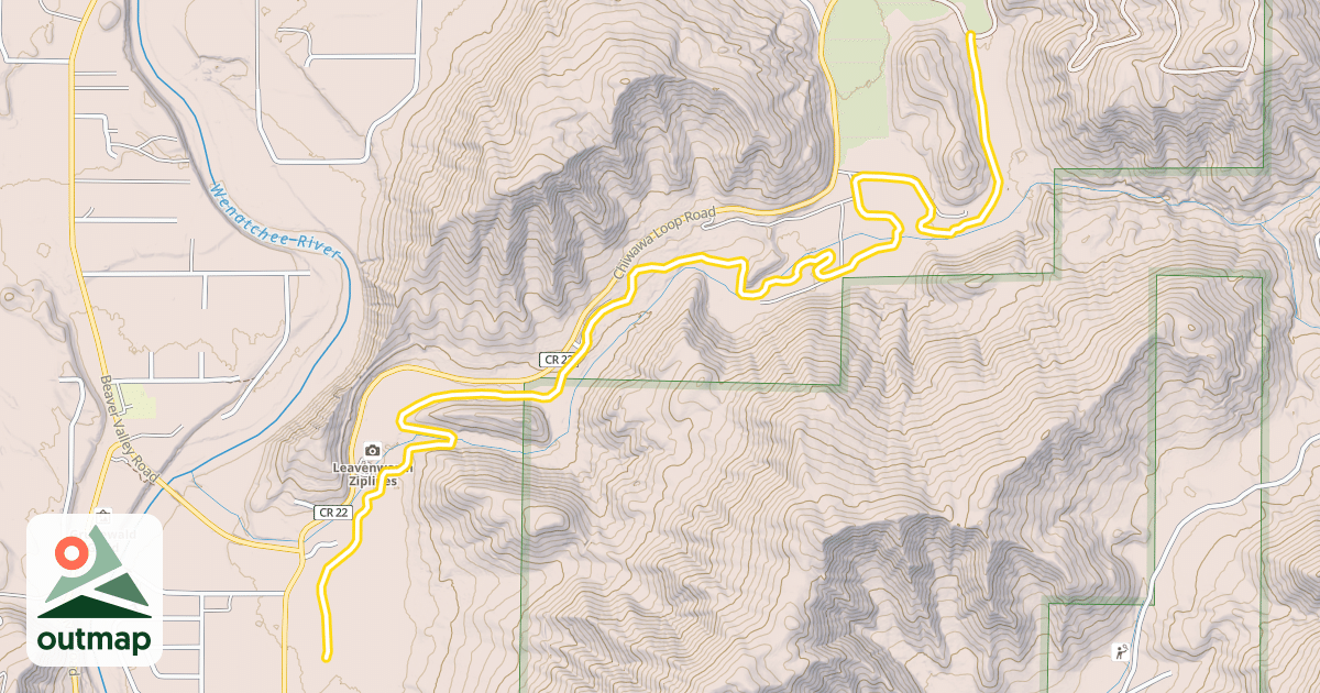 Map of Beaver Creek Trail