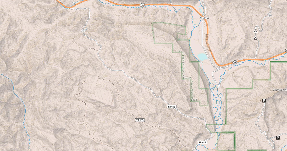 Map preview of FOSSETT GULCH