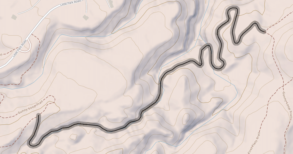 Map preview of Gunnector Trail