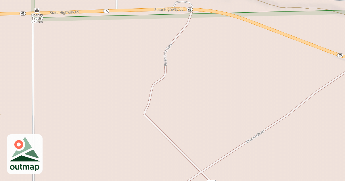 Map of Huron Orv, River Camp Spur