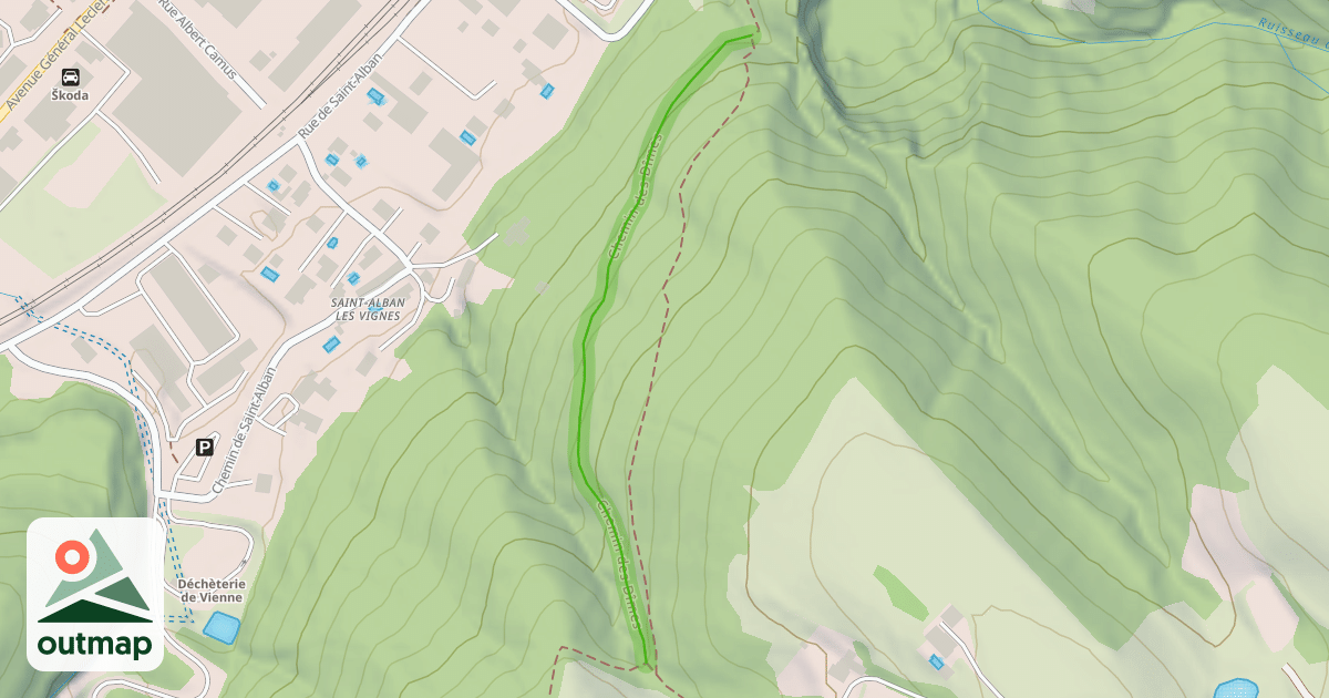 Map of Chemin des Dîmes