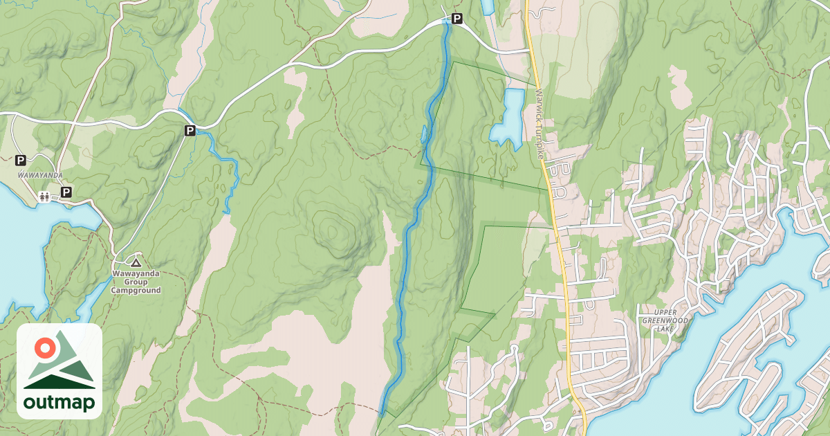 Map of William Hoeferlin Trail