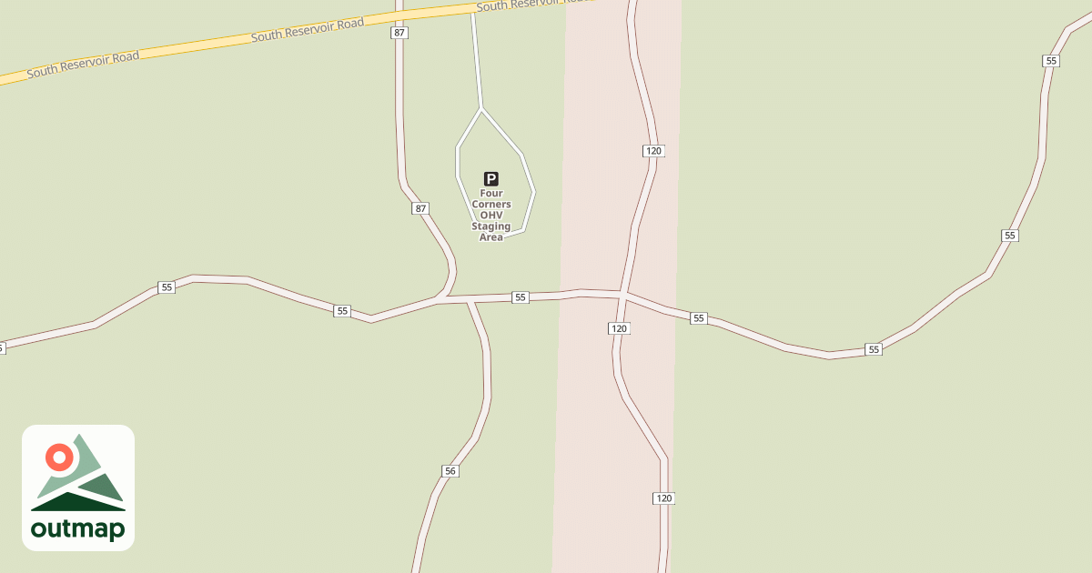 Map of Millican Plateau Tr 55