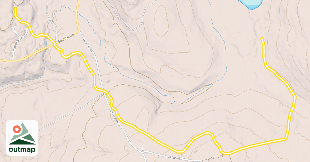 Map of South Pond Loop