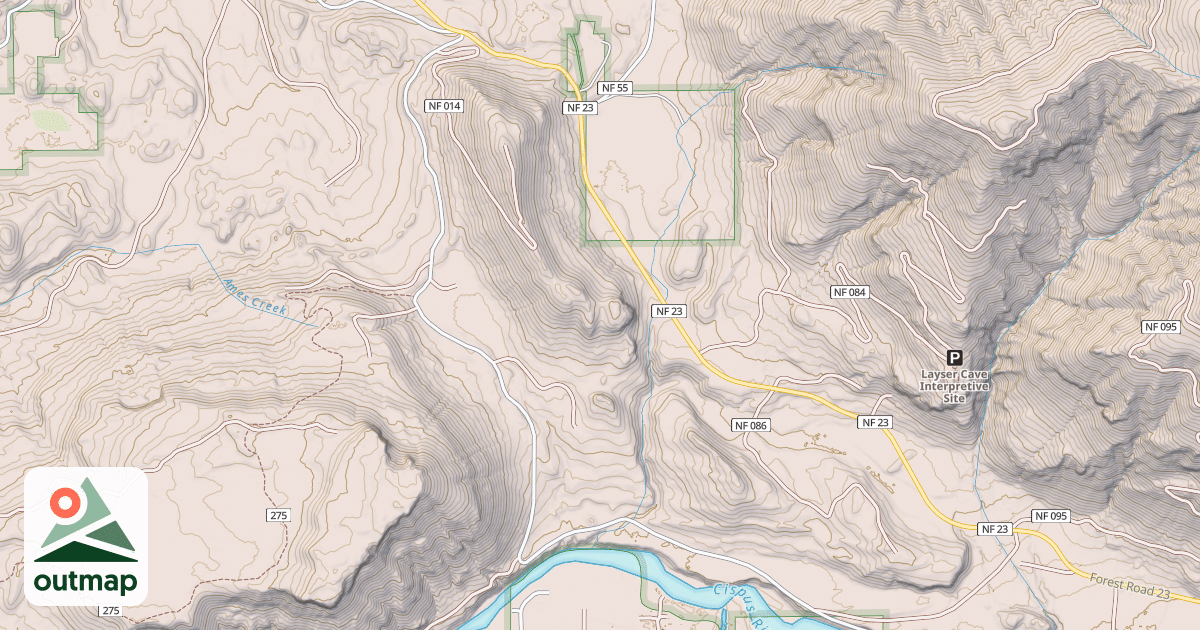 Map of CISPUS VALLEY