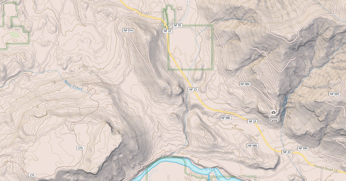 Map preview of CISPUS VALLEY